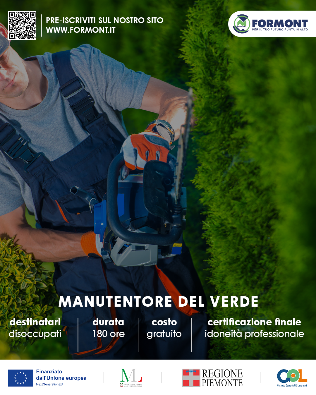 SALUZZO – MANUTENTORE DEL VERDE – GOL per disoccupati