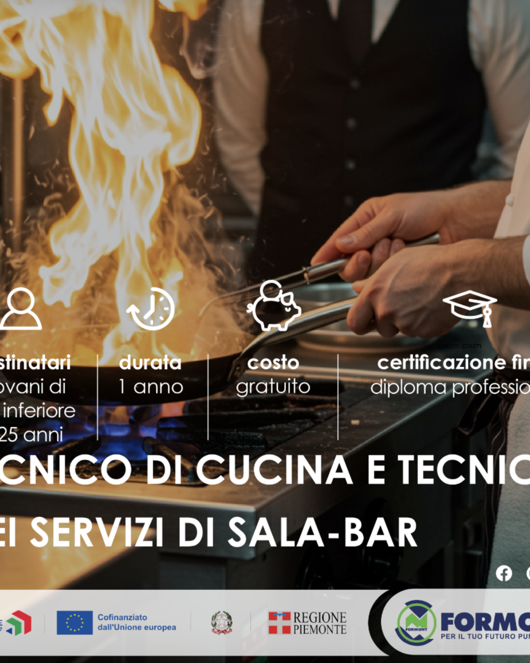 VILLADOSSOLA: TECNICO DI CUCINA E TECNICO DEI SERVIZI DI SALA-BAR