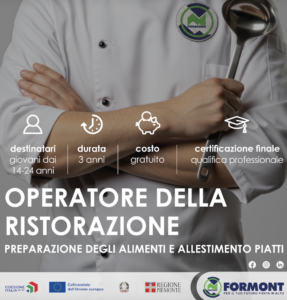 VILLADOSSOLA: OPERATORE DELLA RISTORAZIONE – PREPARAZIONE DEGLI ALIMENTI E ALLESTIMENTO PIATTI