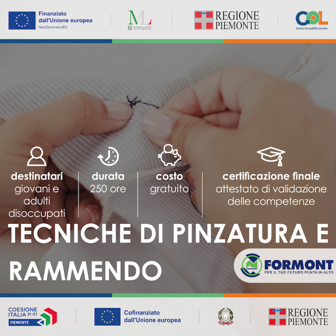 Valsesia: TECNICHE DI PINZATURA E RAMMENDO Corso gratuito GOL