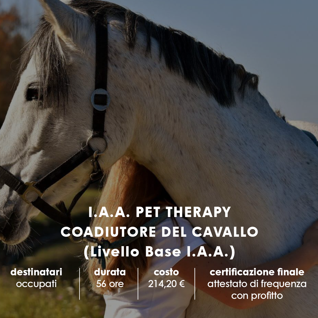 PEVERAGNO – I.A.A. PET THERAPY: COADIUTORE DEL CAVALLO (Livello Base I.A.A.)