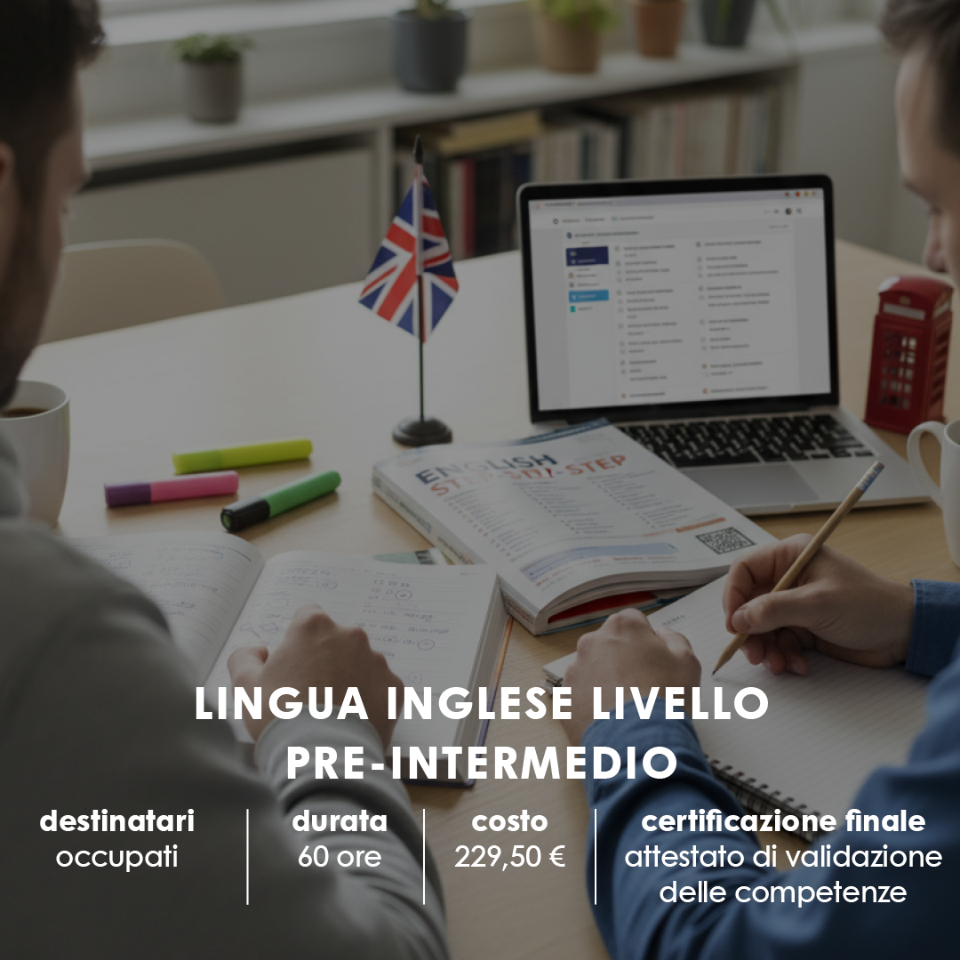 SALUZZO – LINGUA INGLESE Livello PRE-INTERMEDIO – FICP per occupati