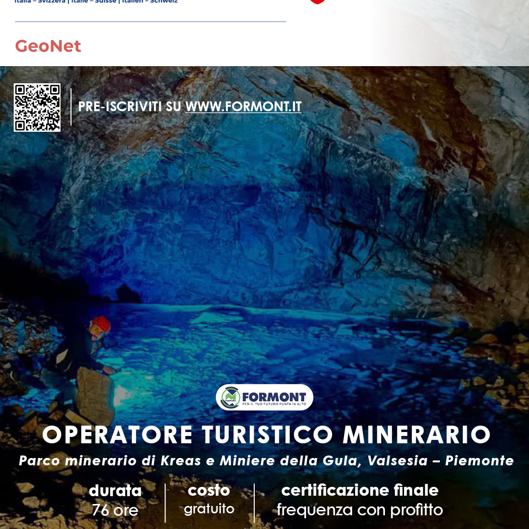 OPERATORE TURISTICO MINERARIO – Parco minerario di Kreas e Miniere della Gula, Valsesia – Piemonte